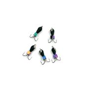 Микробисер "Яман" Шар, d-3,1 мм, цв. желто-красный арбуз, подвеска короткая (уп. 12 шт.)