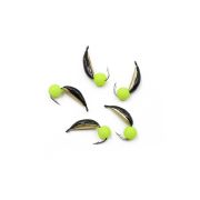 Мормышка вольф. безнасадочная "ЯМАН" Малек №3, d-3 мм, L-8 мм, вес 0,60 гр., серебряный шар (уп. 5 ш