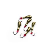 Мормышка литая ЯМАН "Мотылек", вес 0,5 гр., кр. Kumho №57, цв. золотой (уп. 5 шт.)