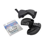 Голова режущая ледобура ICEBERG-130(R) v2.0/v3.0 (правое вращ.) в сборе (радиусные ножи + защ. футля