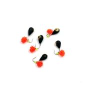 Мормышка вольф. безнасадочная "ЯМАН" Капля с отв. с латунной коронкой, d-4 мм, вес 1,1 г, подвеска и