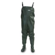 Полукомбинезон рыбацкий СЛЕДОПЫТ ПВХ+нейлон, р. 44, цв. олива/5/