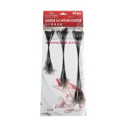 Набор поводков стальных NAMAZU Leader 1х7 Nylon Coated Black, L-15/20/25 см, test- 7 кг (по 20 шт.)/