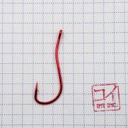 Крючок KOI "RYUSEN-RING-2BH", размер 1/0 (INT), цвет RED (10 шт.)