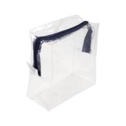 Косметичка "СЛЕДОПЫТ", 19х17х7 см, ПВХ, на молнии, прозрачная/25/50/