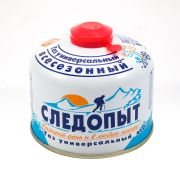 Газ для порт. плит "СЛЕДОПЫТ", метал. баллон, 230гр. резьб., (всесезонный) КОРЕЯ/24/