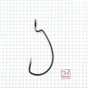 Крючок KOI "MAGNA SUPER LOCK WORM", размер 10/0 (INT), цвет BN, офсетный (2 шт.)