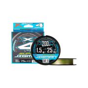 Шнур YGK X-Braid Super Jigman X4 200м Multicolor #1.0, 0.165мм, 18lb, 8.2кг